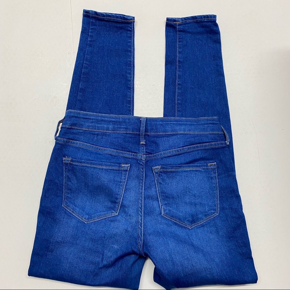 Old Navy Rockstar Mid Rise Skinny Jeans Blue Jay Sz 4